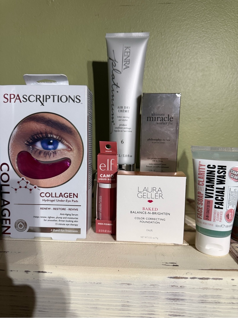 Kenra Platinum Air Dry Creme - Silver Tube elf, eye patch , Laura Geller,